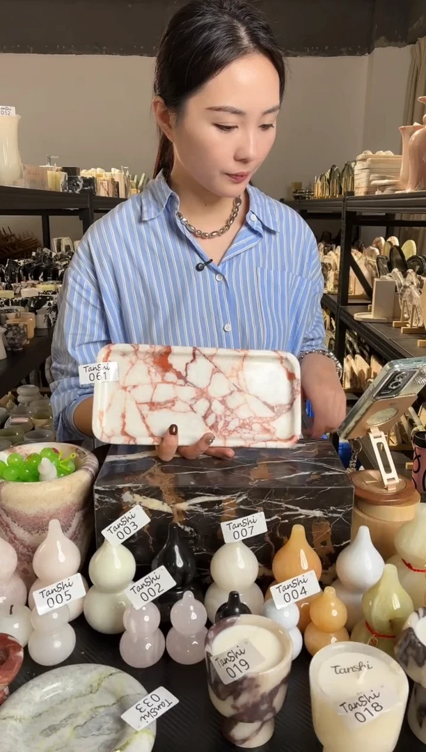 石材大理石061长方盘补胶