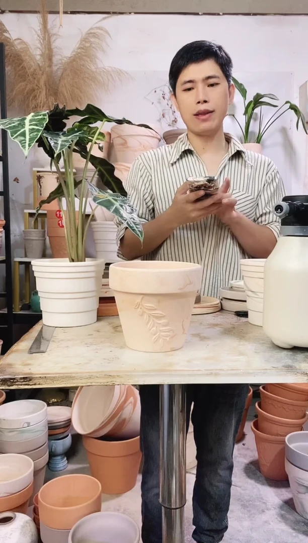 16*14玛奇朵浮雕 1盆无托