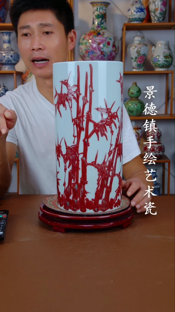 现代景德镇手工手绘陶瓷摆件34