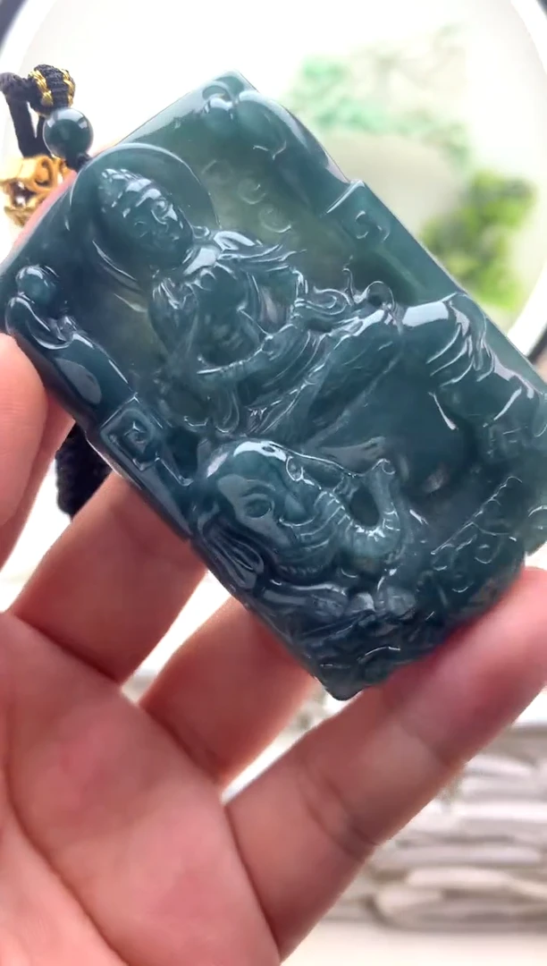 颈饰未镶嵌翡翠普贤