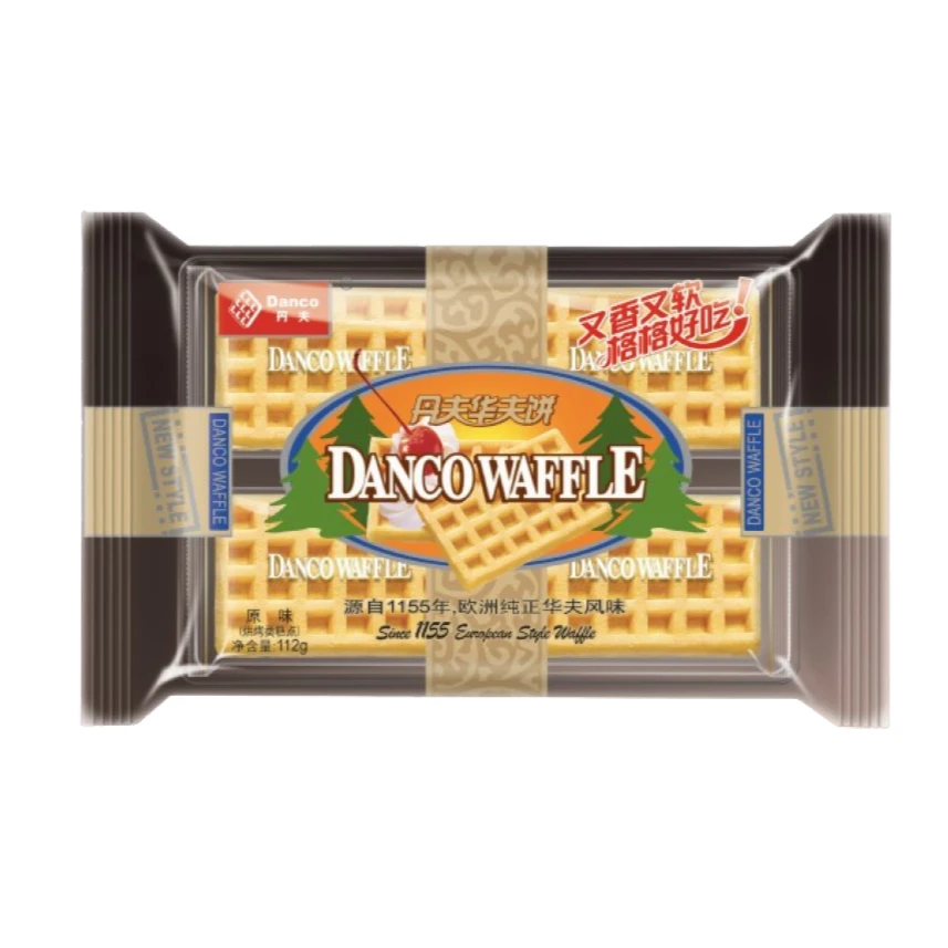【日期到7月22号介意勿拍】Danco/丹夫华夫饼原味 112g/袋早餐蛋糕