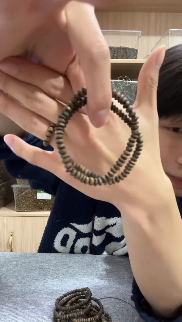 【闪购商品】沉香手串05沉水算盘珠单圈3克+ 多样性发其一