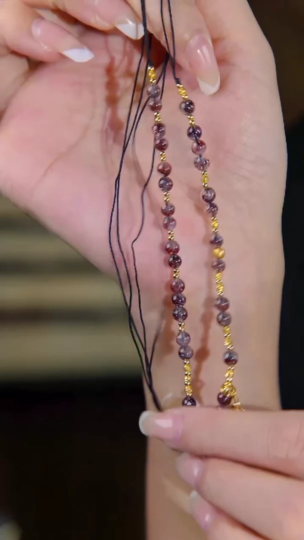 项链未镶嵌水晶金草莓项链