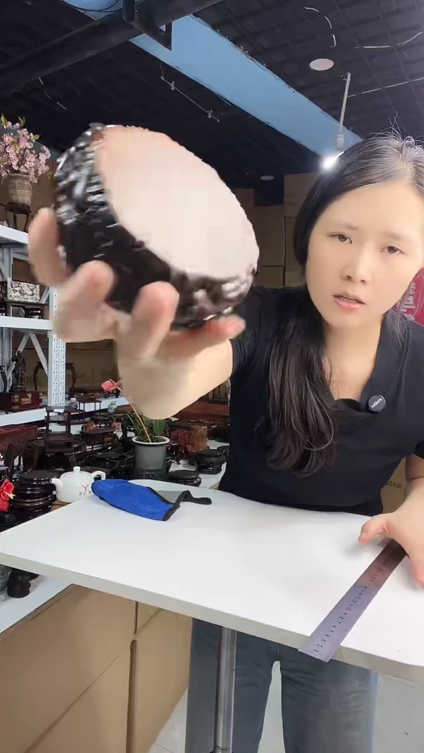 木黑檀木祥云款式圆底座新款