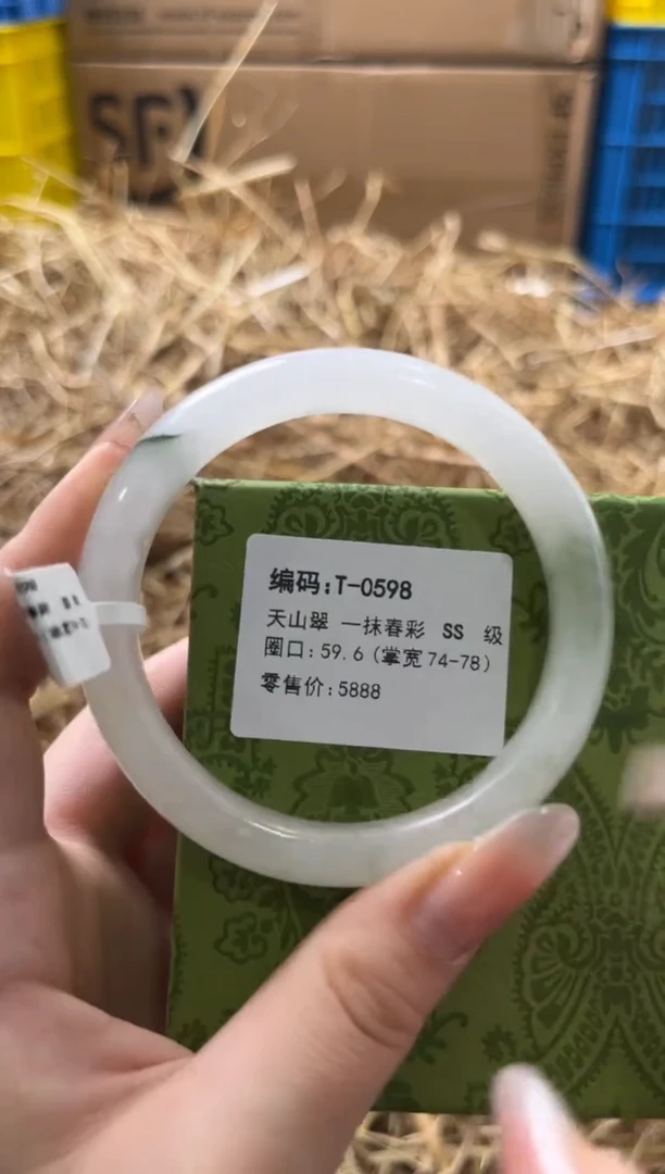 未镶嵌手镯石英质玉T-0598