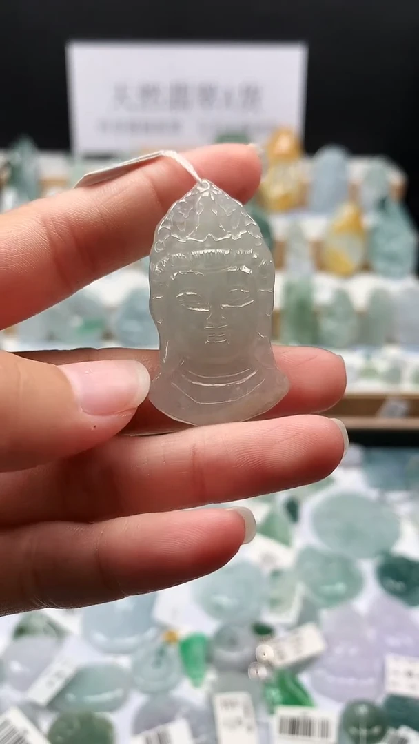 吊坠(不含链)未镶嵌翡翠34观音头