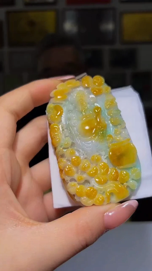 未镶嵌定制翡翠41/1207/Y/财神