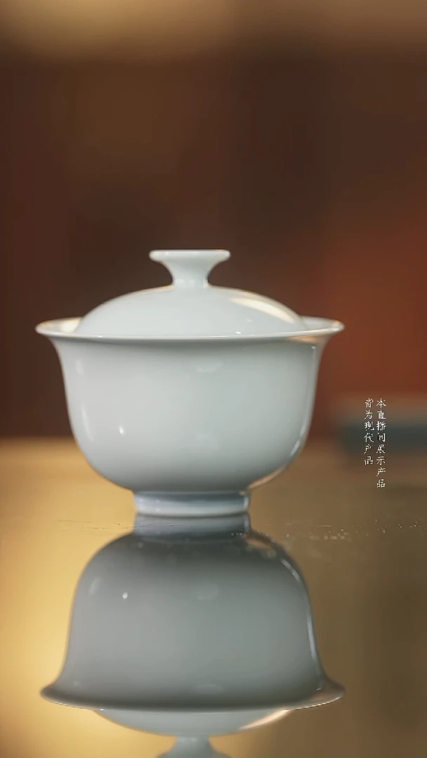 杯子陶瓷双圈线迷你小二才盖碗