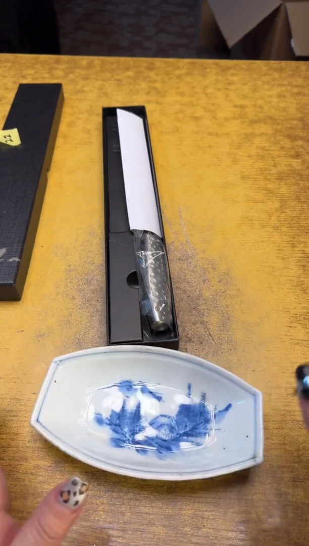 瓷器瓷器瑕疵破破22刀碗