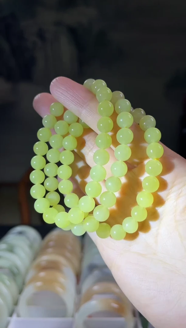 未镶嵌手串和田玉黄口8mm左右多样性发货仅一条