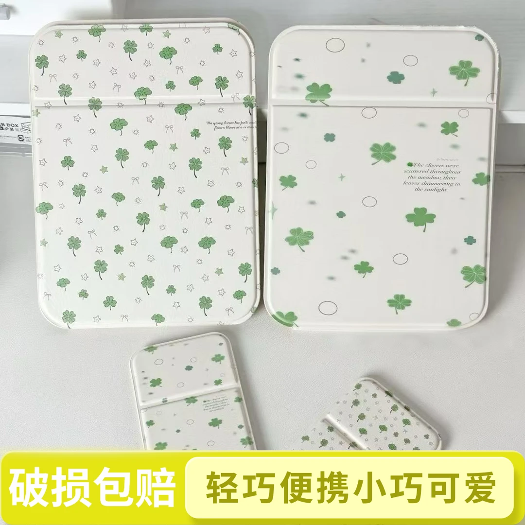 新款四叶草折叠学生宿舍桌面化妆镜大补妆镜便携梳妆镜外出小镜子