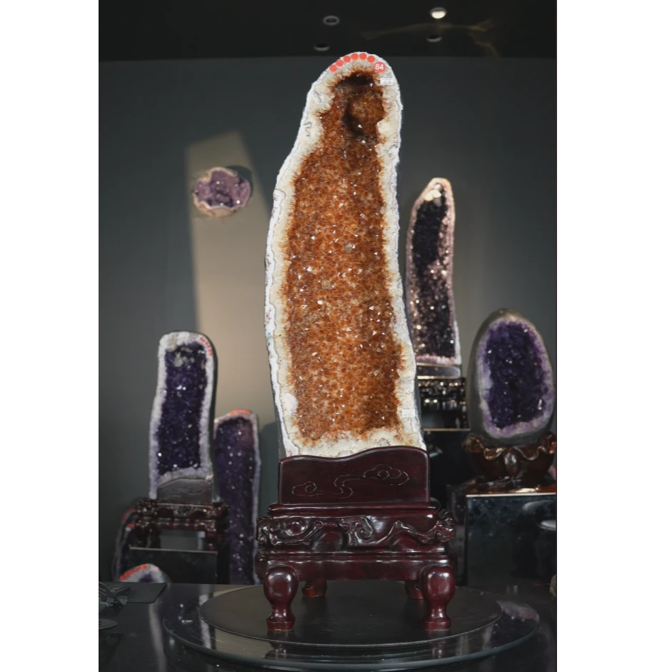 水晶一天然家具摆件*93*33*33