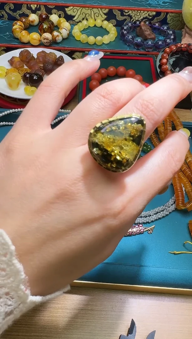 未镶嵌琥珀戒指多样性发一件 590