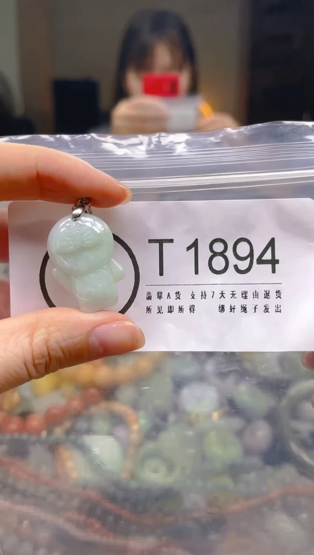 翡翠未镶嵌颈饰/T/翡翠A货一图一物