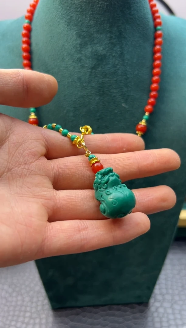 【闪购商品】玛瑙/玉髓颈饰14K金镶嵌X310