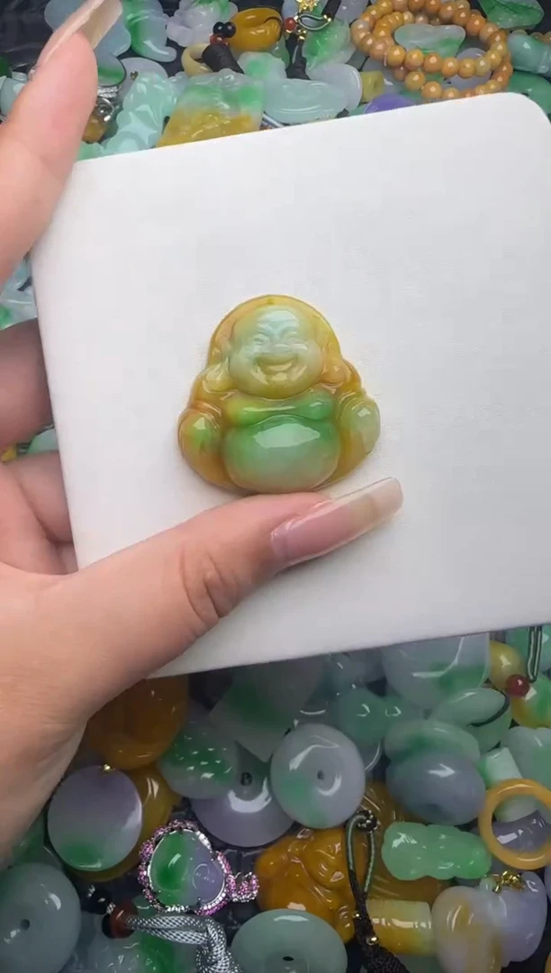 翡翠未镶嵌颈饰天然缅甸翡翠吊坠