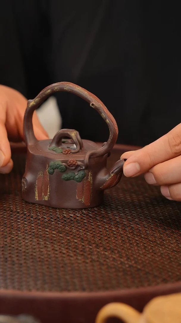 茶壶紫砂原矿手工制作