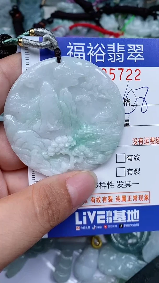 翡翠未镶嵌颈饰...0005722
