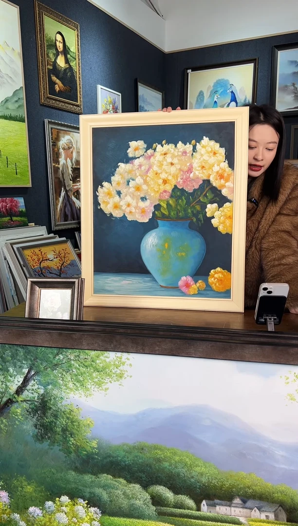 【闪购商品】油画12号 50*60 花卉-手绘油画