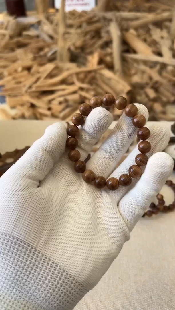 檀香木手串/手链正区老山檀 路虎 1.0 单圈 虎皮纹