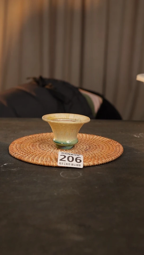 【闪购商品】瓷片206泥泥手工花盆口6高5