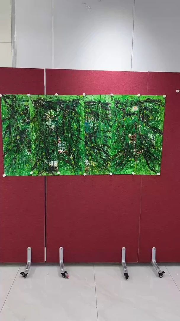 国画兵**存赵燮绘画12pc藤萝条屏画集作品