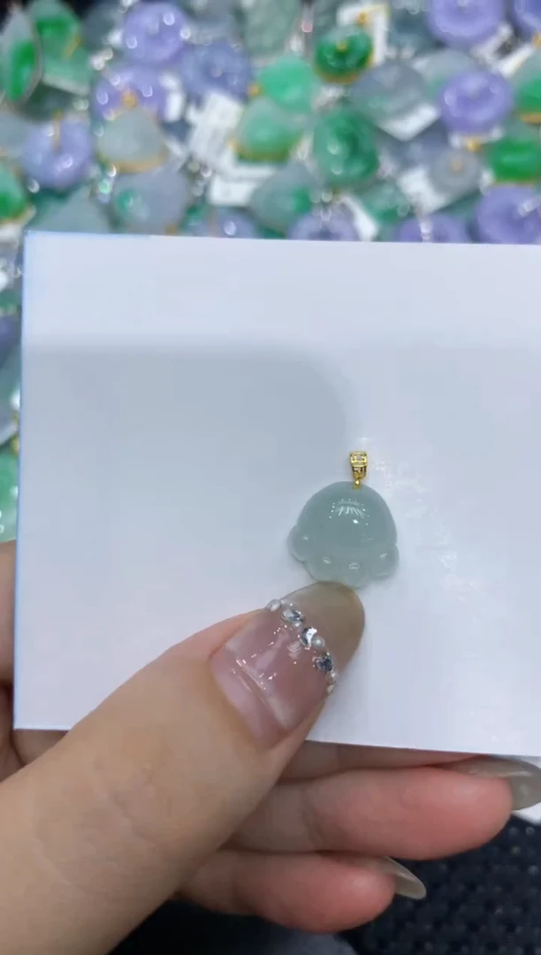 【闪购商品】翡翠颈饰18K金镶嵌222222222