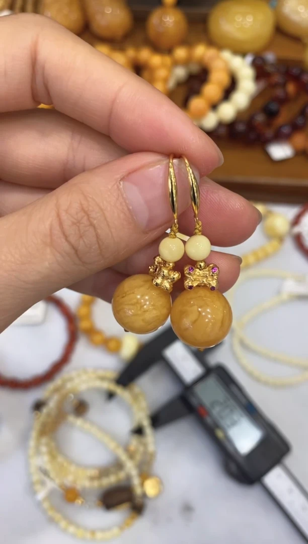 蜜蜡颈饰未镶嵌QE0144