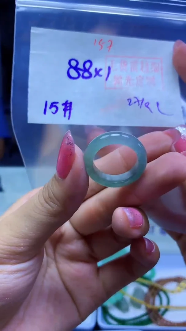 未镶嵌定制翡翠戒圈#88元-毛货需精细抛光