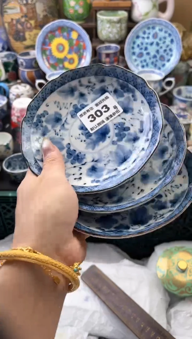 瓷片萌***使303号六六工艺品瓷器