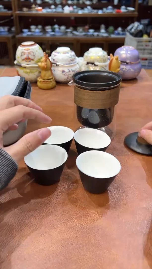 真的很便宜会开片的旅行茶具