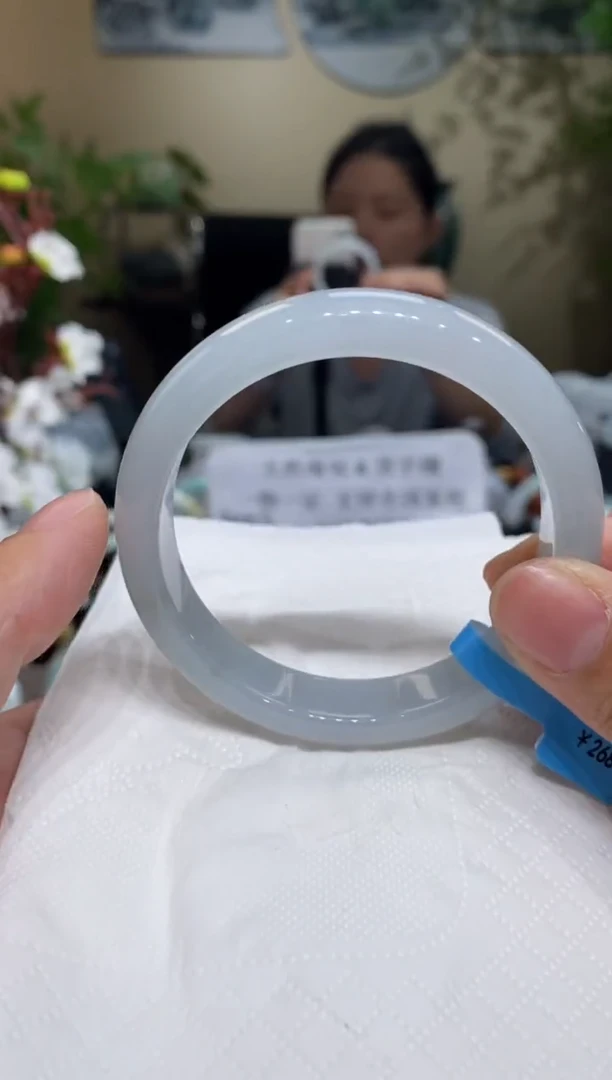 翡翠手镯未镶嵌翡翠55-56