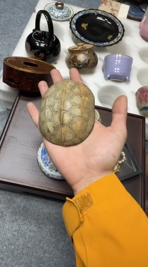 摆件陶茶具茶具茶具洞上造物乌龟茶则