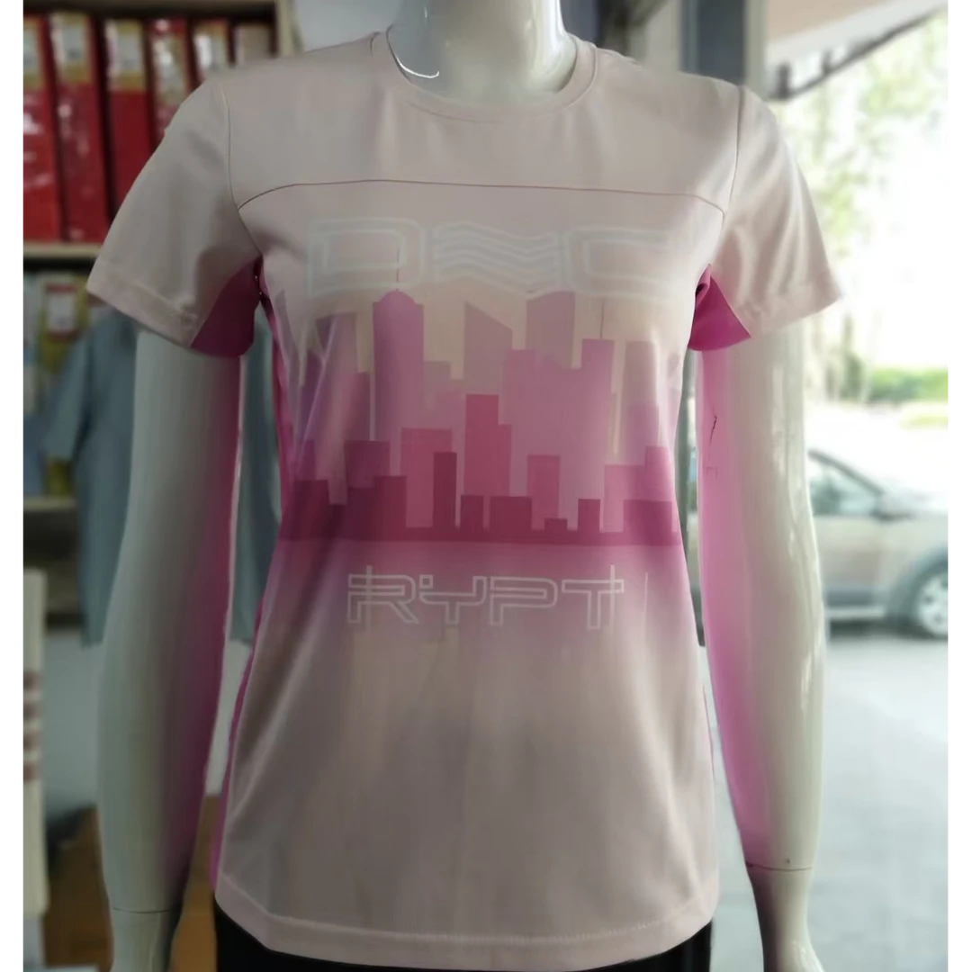 女式速干T恤   粉3422  桔3421  灰3420