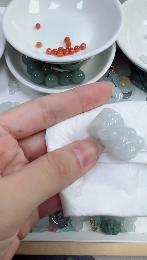 翡翠裸石23号链接，A货翡翠