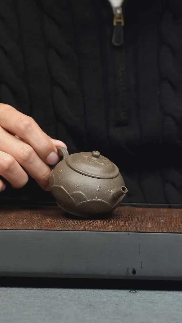 【闪购商品】紫砂茶壶五堂 金砂古莲