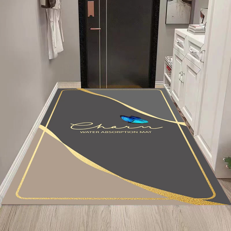 【硅藻泥】时光 轻奢进门垫防滑吸水耐脏免洗裁剪简约玄关地毯