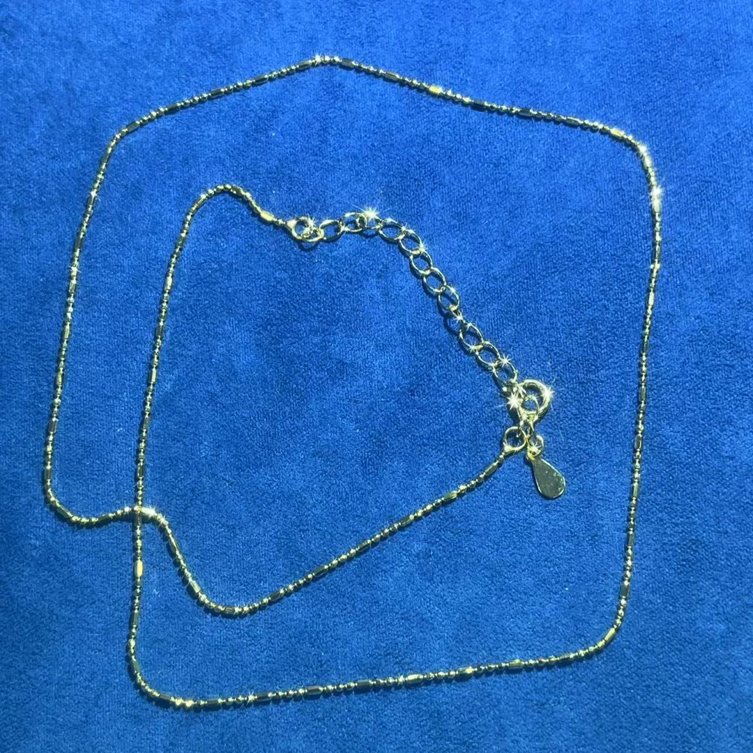 s9136黄色竹节项链多样性发货