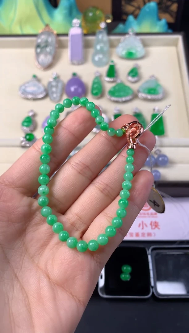 未镶嵌手串翡翠手串
