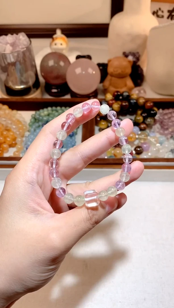 未镶嵌手串水晶紫水晶DIY手串 多样性发一