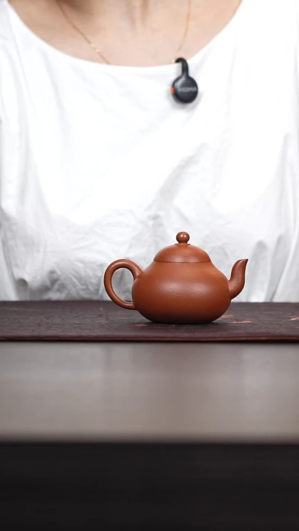 紫砂茶宠朱泥梨形壶