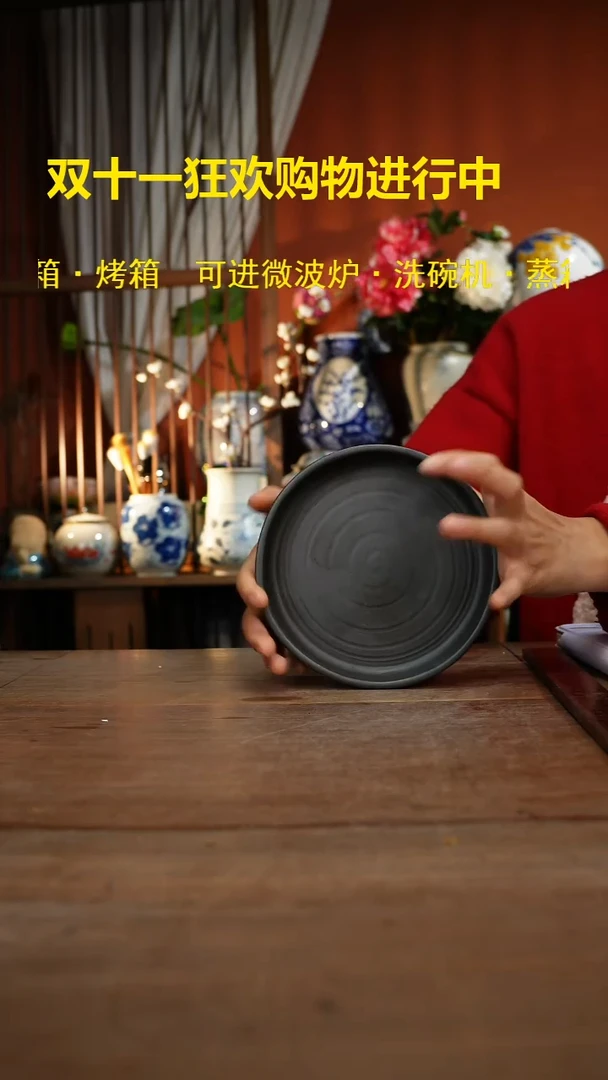 现代高温釉下彩手绘陶瓷餐具