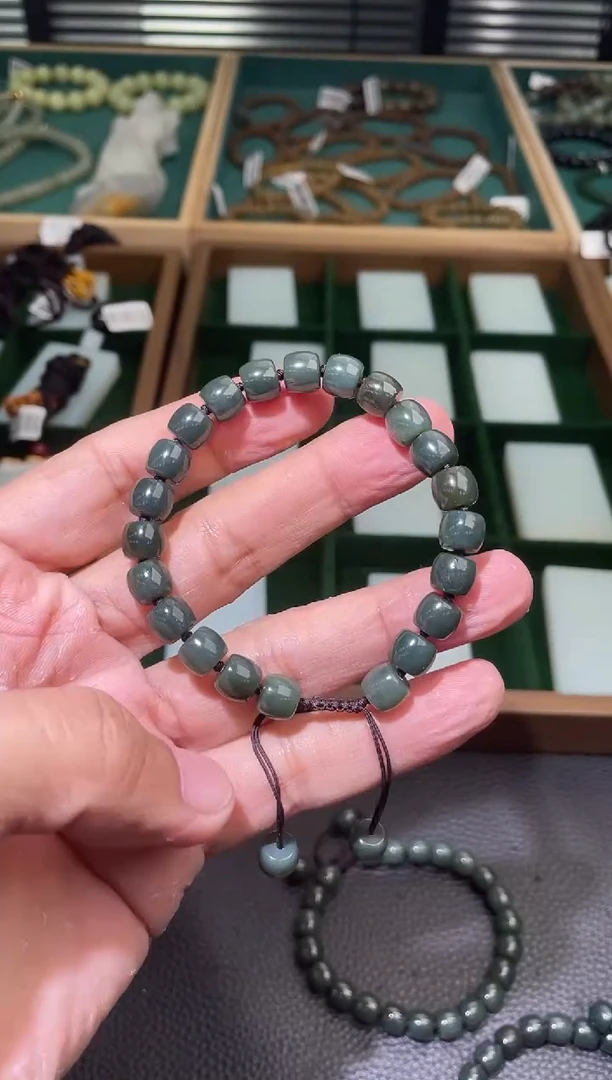 未镶嵌手串和田玉手串卡8