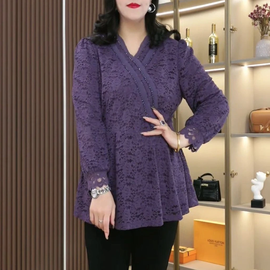 丹思慕大码女装2025春季新款气质高雅时尚百搭显瘦上衣250391