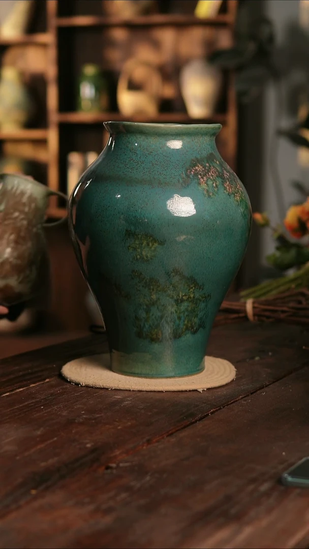 摆件23-330 陶瓷花器高35口径15