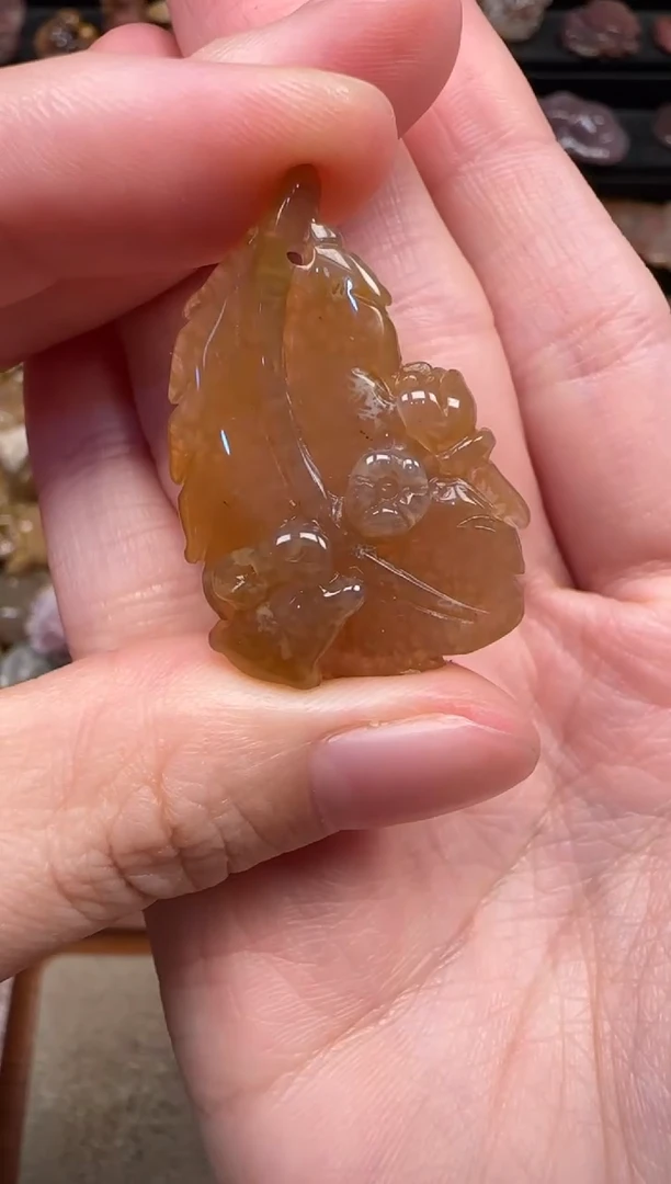 颈饰未镶嵌硅化珊瑚（珊瑚玉）398