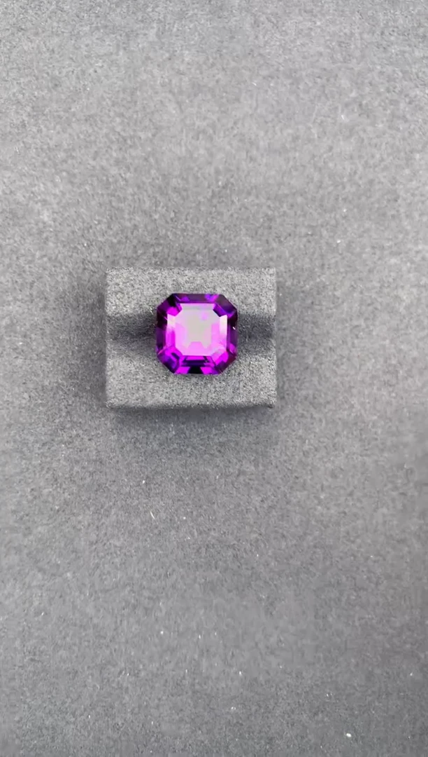 钛钢珠宝半成品紫晶9.7ct紫水晶 GF