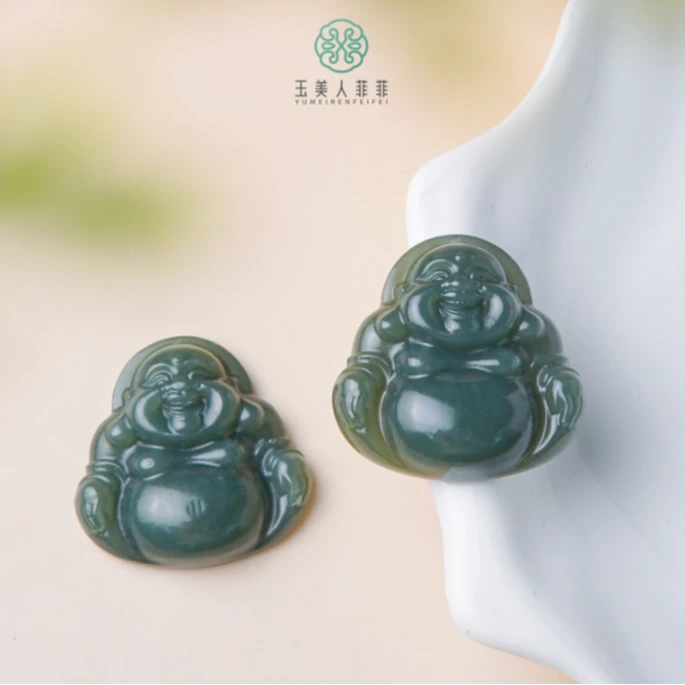 石惑珠宝%和田玉佛公吊坠约35mm%多样性发一