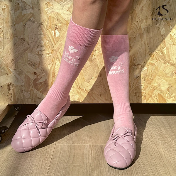 limiseven字母FIF中长筒中性袜