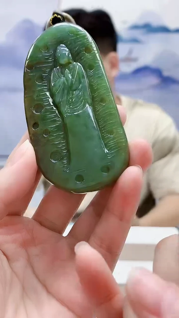 未镶嵌定制翡翠4917lr-毛货挂件99